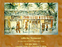 Tablet Screenshot of littlebarrestaurant.com